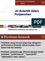 Kurikulum 2013 dan Penilaian Autentik