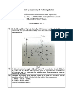 Course Code: UEC-301 Course Name: Analog Electronic Circuits B.E. (ECE/ENC) (IV-Sem), Tutorial Sheet No. - 5