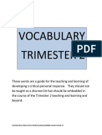Vocabulary Trimester 2: Sr/Mastdoc/2010-2011/Curriciulum/Learning Plan/Vocab T2