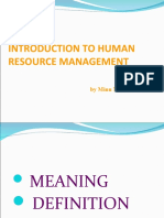 Introduction To Human Resource Management: by Minu Manisha Babel