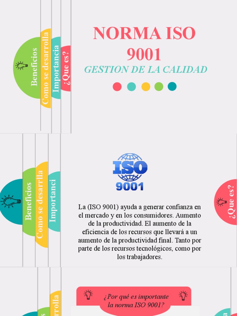 Norma Iso 9001 | PDF | Calidad (comercial) | Gestión de la calidad
