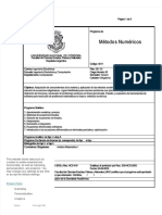 PDF Programa Analitico de Metodos Numericos DD