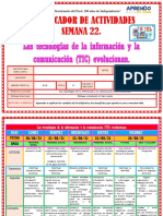 Planificador de Actividades Semana 22