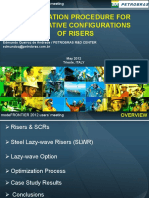 Optimization Procedure For Alternative Configurations of Risers