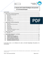 Tema 4. Impacto Del Estado Fisiológico Del Paciente en La Farmacoterapia