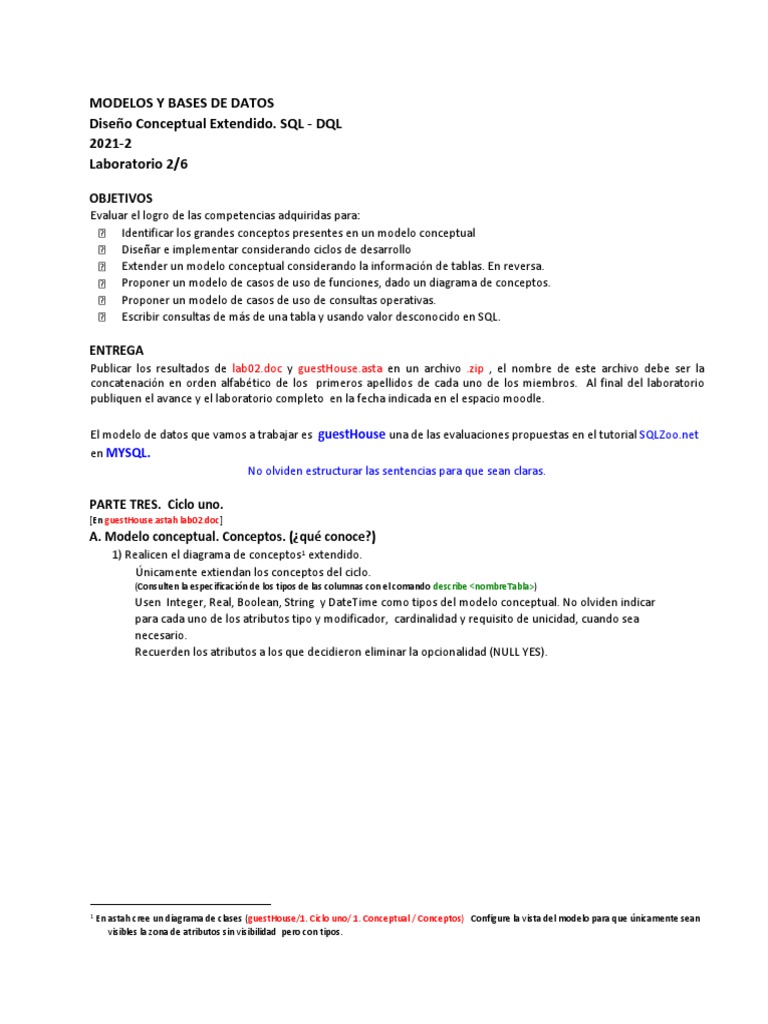 Modelos de Datos y Consultas SQL en MySQL | PDF | SQL | Modelo conceptual