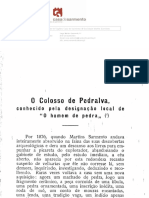 Cardoso, Mário - O Colosso de Pedralva, Conhecido Pela Designação Local de O Homem de Pedra (1928)
