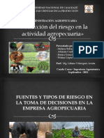 Reducción Del Riesgo en La Actividad Agropecuaria