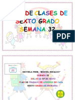 Plan de clases de la NEM para sexto grado