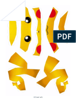 Pikachu (Charizard Costume) Lined No Overflow Paint