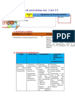 Sesión de Aprendizaje Exp MATE.3.5 ALUMNOS