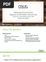 ASUG84475 - Callidus Contract Lifecycle Management Migration To SAP HANA in Record Time