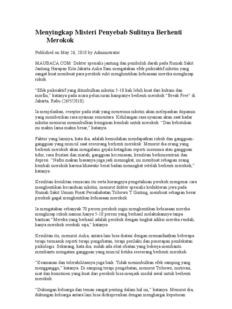 Penyebab Rokok Penyebab Rokok