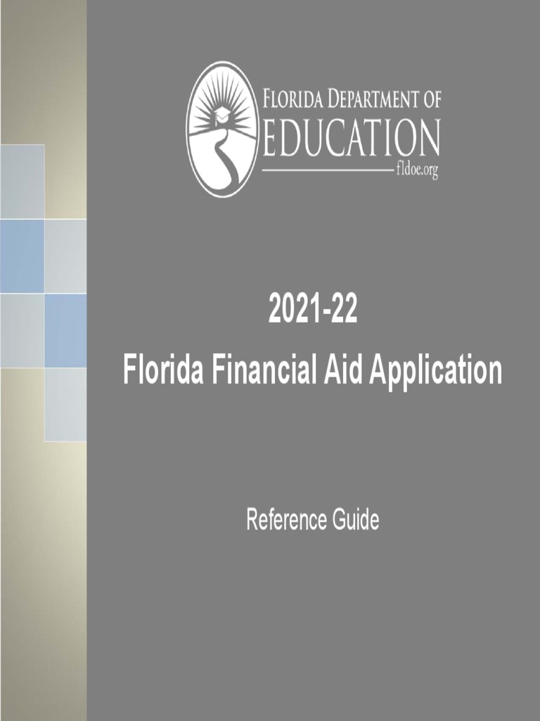 Florida Financial Aid Application Guide | PDF | Computing