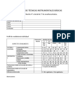 Evaluación de Técnicas Instrumentales Básicas