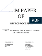 Microprocessor Based Control of Traffic Lights