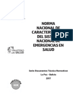 433 Norma Nacional de Caracterización Del Sistema Nacional de Emergencia en Salud