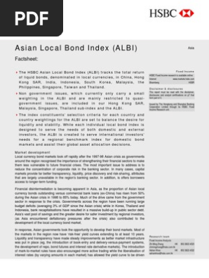 Hsbc Asian Local Bond Index Albi Bond Market Bonds Finance