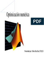 Optimización Numérica