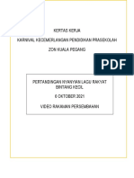 Kertas Konsep Pertandingan Hari Kanak-Kanak Prasekolah 2021