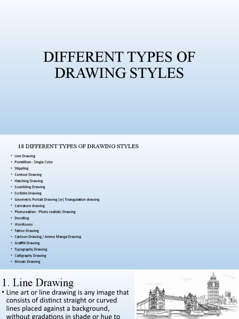18 Distinct Drawing Styles Explained | PDF | Drawing | Graffiti