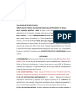 Divorcio Voluntario Hugo Gerardo Martinez