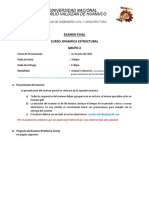 Ex - Final - DINAMICA ESTRUCTURAL