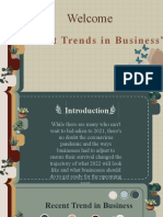 Recent Trends in Business