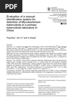 BD MGIT TBC Identification Test Overview | PDF | Mycobacterium ...
