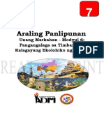 Araling Panlipunan7 - q1 - Mod6 - Pangangalaga Sa Timbang Na Kalagayang Ekolohika NG Asya - v5