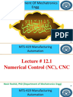 Lec # 12.1 NC, CNC and Its Programing (Week#12)