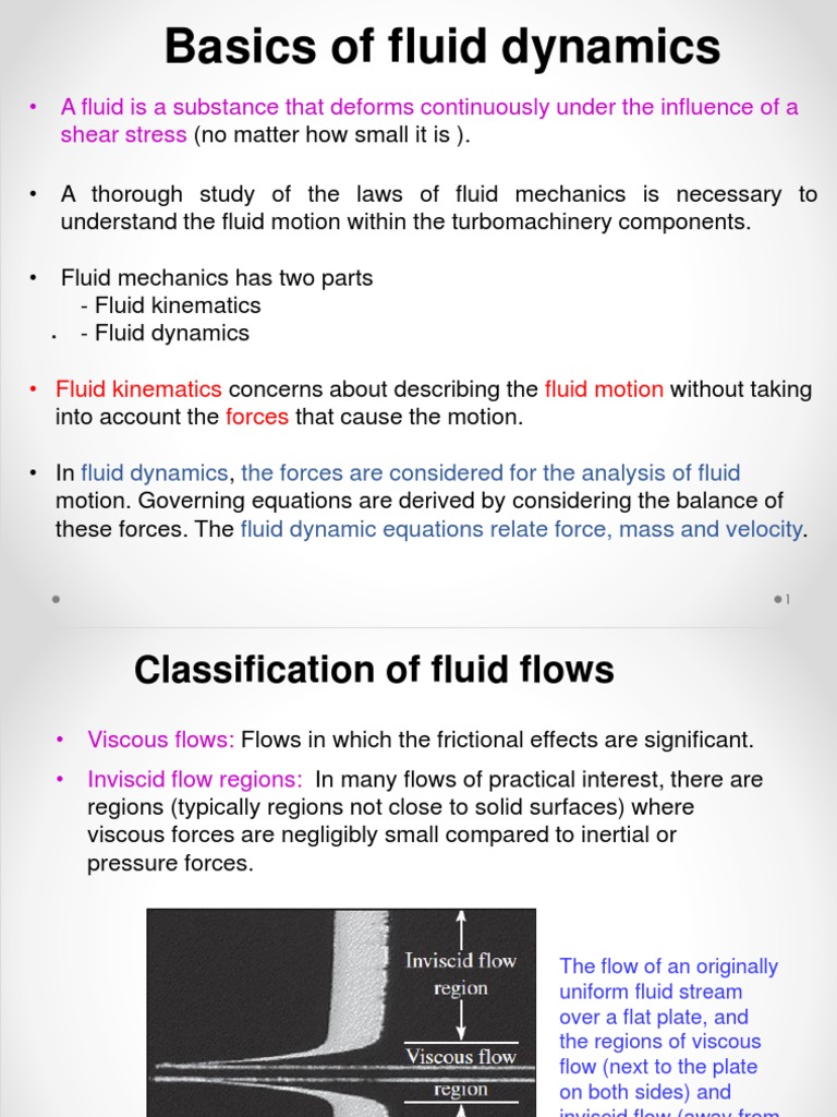 Basics of Fluid Dynamics A Fluid Is A Substance That Deforms