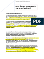 Cada Cuánto Tiempo Es Necesario Ducharse en Realidad..