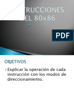 2.1 INSTRUCCIONES DEL 80x86 PARTE 1