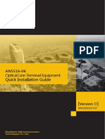 AN5516-06 Optical Line Terminal Equipment Quick Installation Guide (Version D)