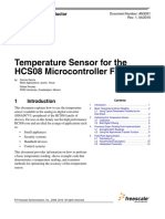 Temperature Sensor For The HCS08 Microcontroller Family: Application Note