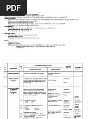 Proiect Didactic Matematica Clasa Iiia