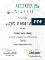 Vasquez, Julianne Gabrielle G.: Bachelor of Science in Nursing