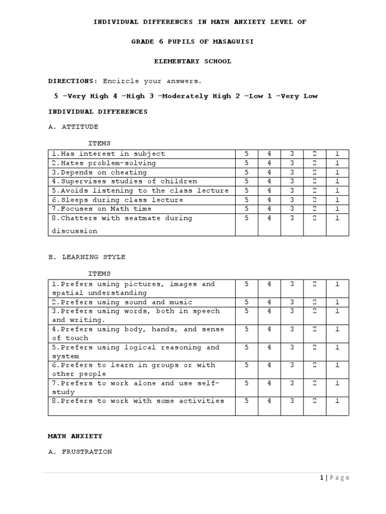 QUESTIONNAIRE | PDF | Neuropsychological Assessment | Human Nature