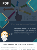 3 Assignment Model