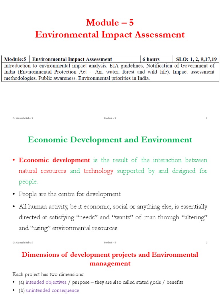 Environmental Impact Assessment Overview | PDF | Environmental Impact ...