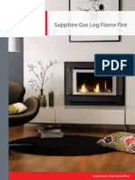 Sapphire Gas Log Flame Fire: Experience Our Innovation