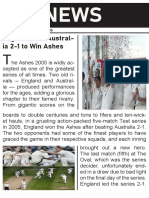 England Beat Austral-Ia 2-1 To Win Ashes: WEDNESDAY, 23rd July, 2005