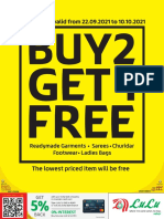 Buy 2 Get 1 Free 22.09.2021