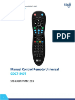 Manual Control Universal GDCT-840T