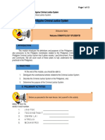 Topic: The Philippine Criminal Justice System: Page 1 of 13