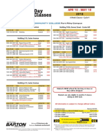 LSEC Spring 2018 Class Schedule