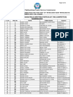 Competitive Examination Tehsildar Naib Tehsildar 01 2020 List Qualified Candidates