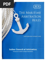 The Maritime Arbitration Rules: Indian Council of Arbitration