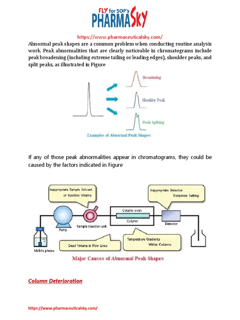 Abnormal Peak Shapes | PDF | Chromatography | Physical Chemistry